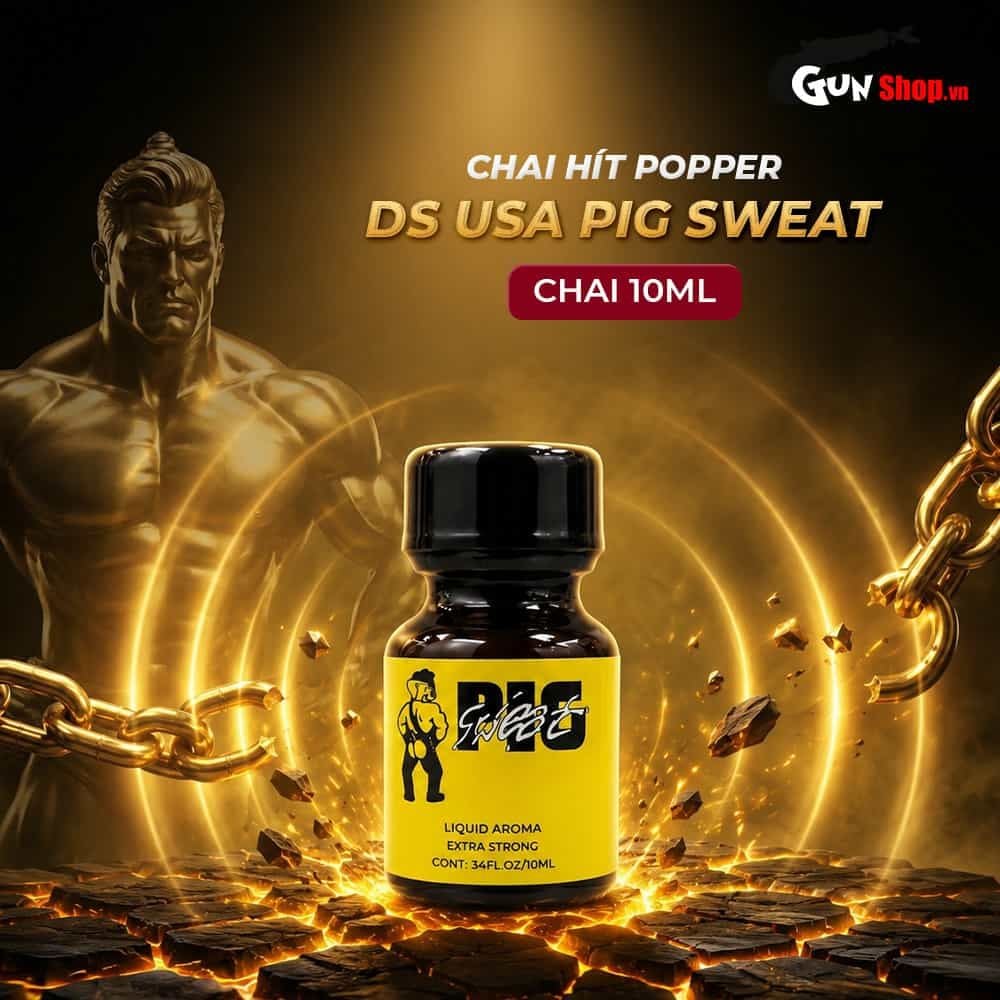 Chai hít tăng khoái cảm Popper PWD USA Pig Sweat - Chai 10ml