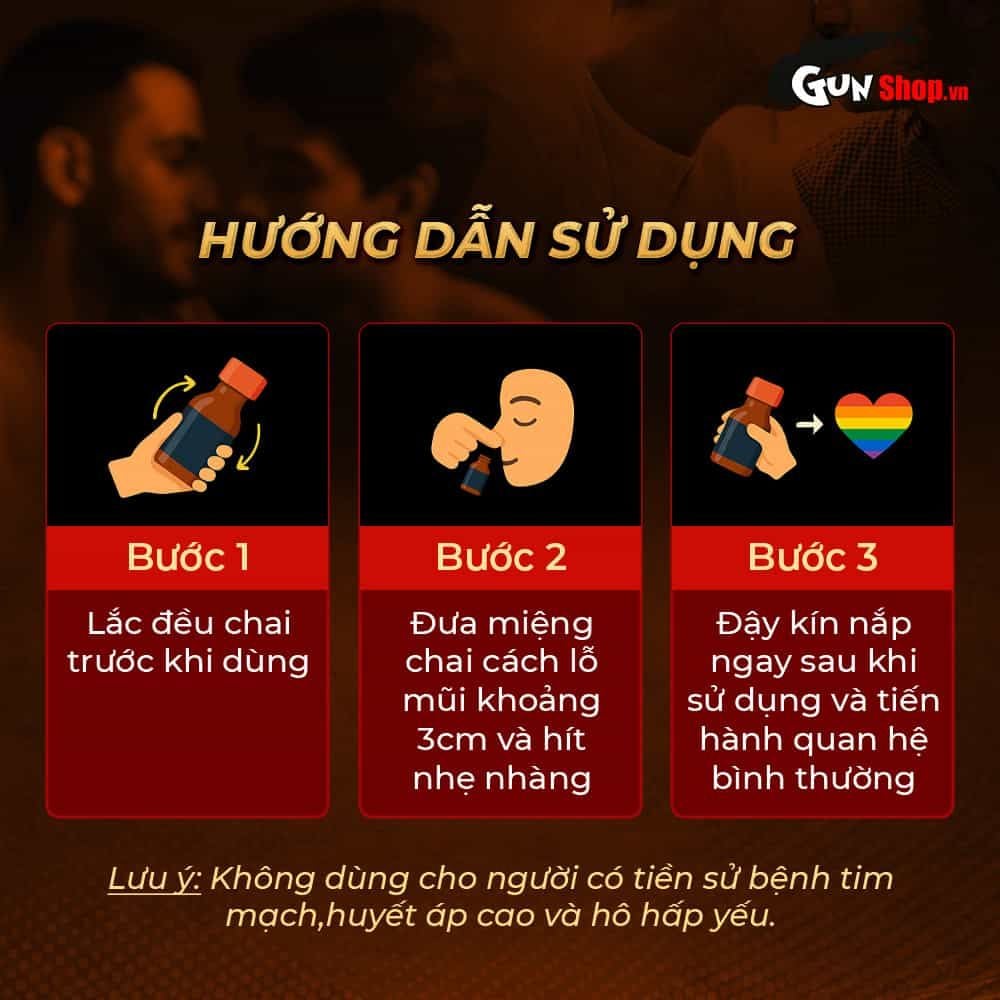 Chai hít tăng khoái cảm Popper PWD USA Pig Sweat - Chai 10ml