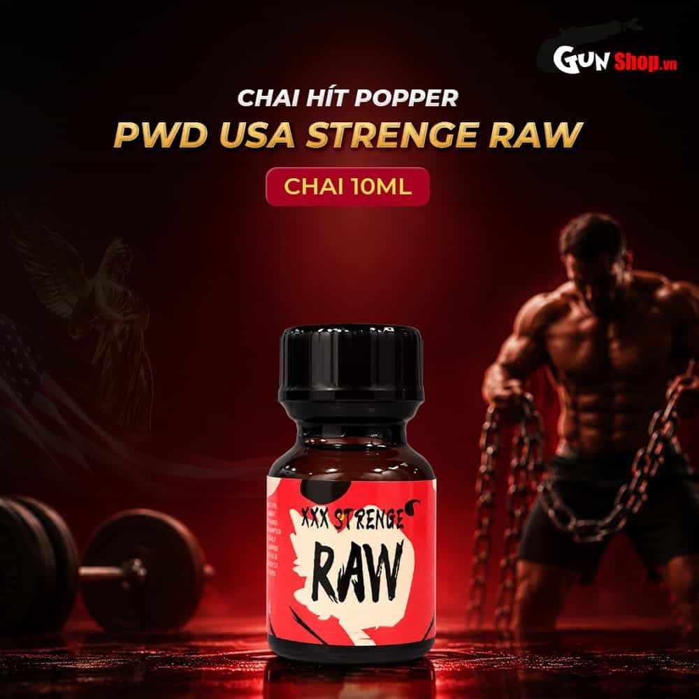 Chai hít tăng khoái cảm Popper PWD USA Strenge Raw - Chai 10ml