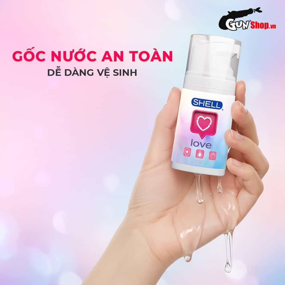 Gel bôi trơn se khít âm đạo và tăng khoái cảm nữ Shell Love Pink - Chai 50ml