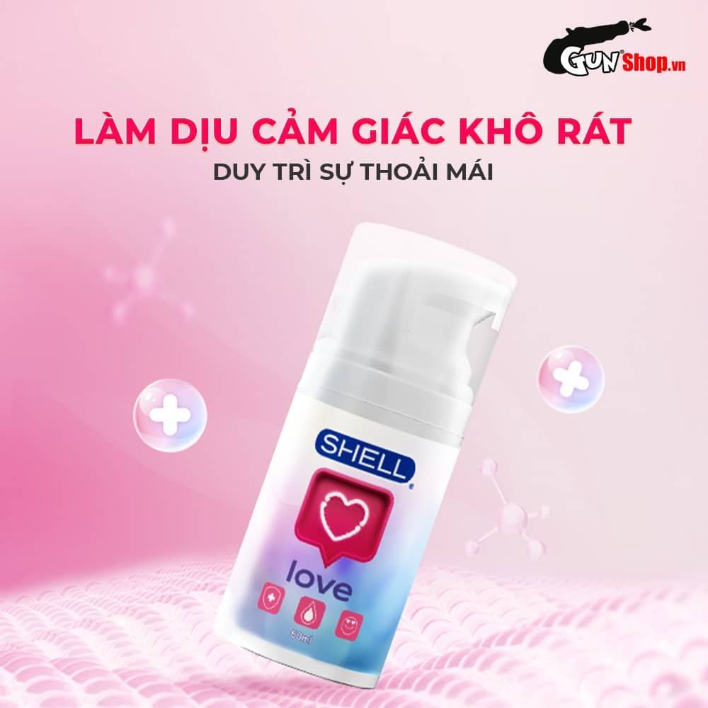 Gel bôi trơn se khít âm đạo và tăng khoái cảm nữ Shell Love Pink - Chai 50ml