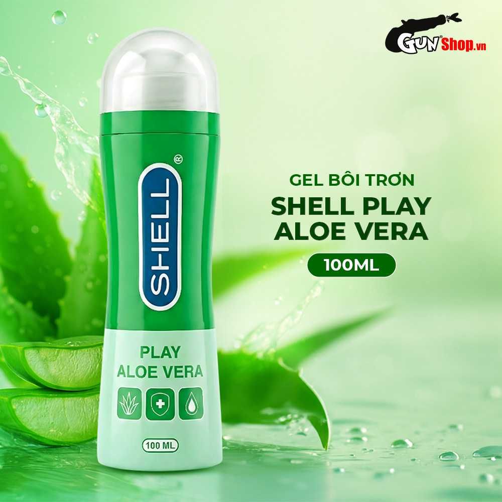 Gel bôi trơn tinh chất lô hội Shell Play Aloe Vera - Chai 100ml