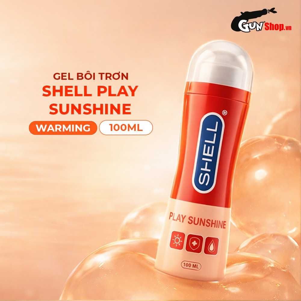 Gel bôi trơn ấm nóng Shell Play Sunshine - Chai 100ml