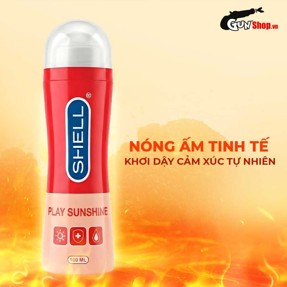 Gel bôi trơn ấm nóng Shell Play Sunshine - Chai 100ml