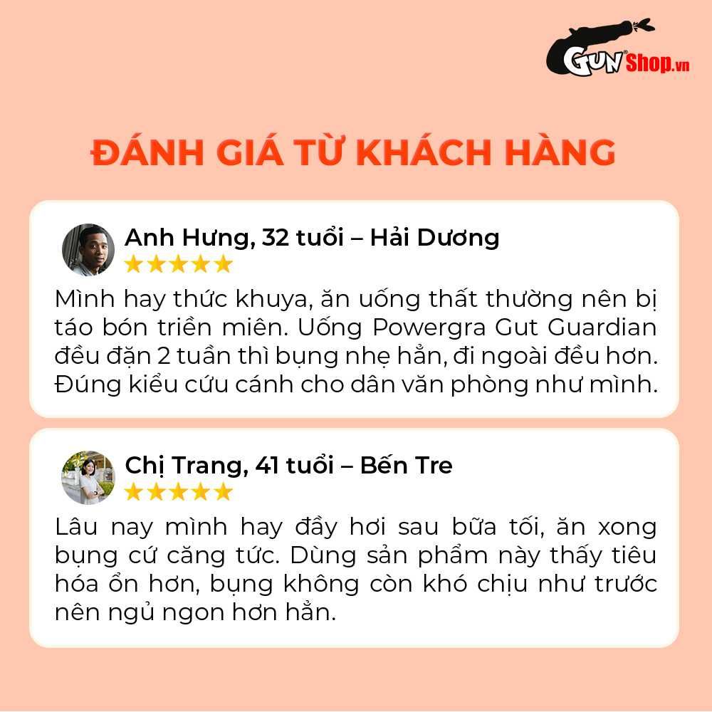 Viên uống hỗ trợ tiêu hóa Powergra Gut Guardian - Hộp 60 viên