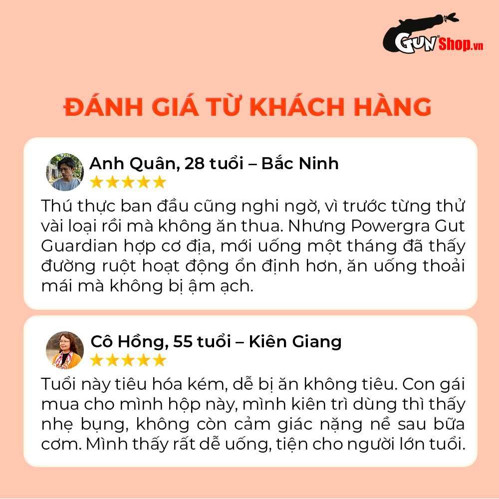 Viên uống hỗ trợ tiêu hóa Powergra Gut Guardian - Hộp 60 viên