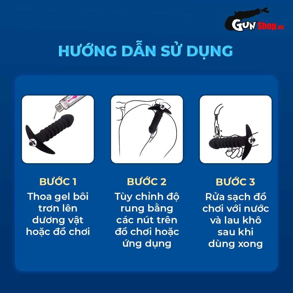 Trứng rung hậu môn Soft Rubber Vibrator