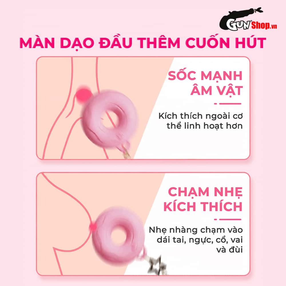 Trứng rung hình bánh donut Galaku Bell-Vibe