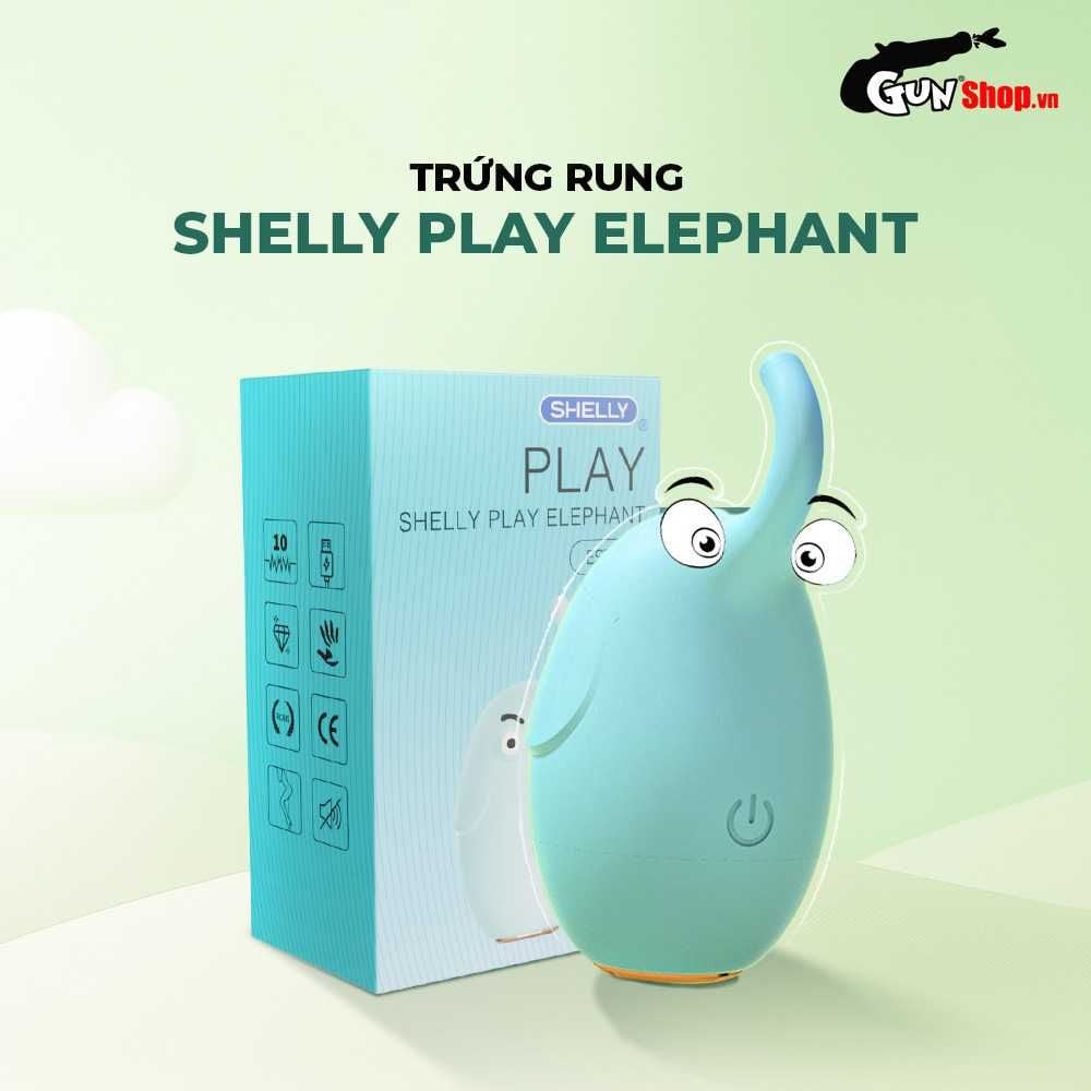 Trứng rung hình voi Shelly Play Elephant