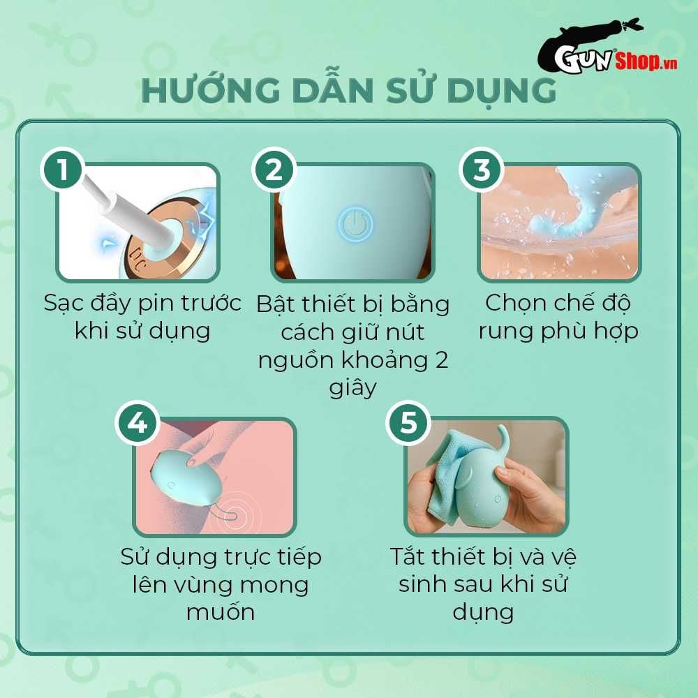 Trứng rung hình voi Shelly Play Elephant