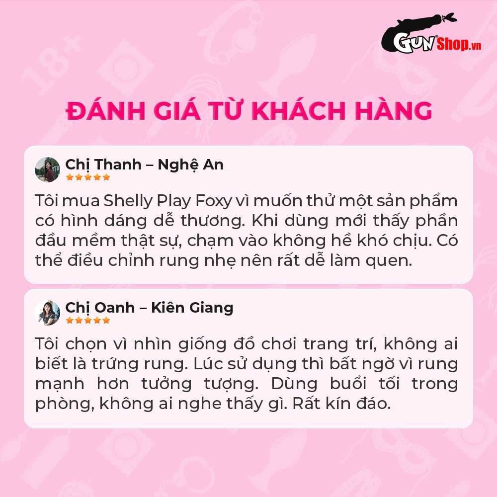 Trứng rung hình cáo Shelly Play Foxy