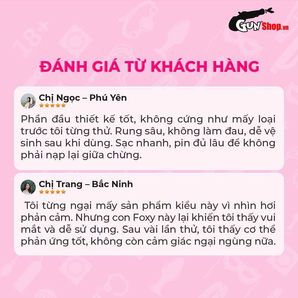 Trứng rung hình cáo Shelly Play Foxy