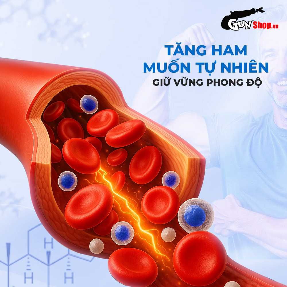 Viên uống hỗ trợ cương dương, tăng cường sinh lý Azodra 100mg - Hộp 4 viên