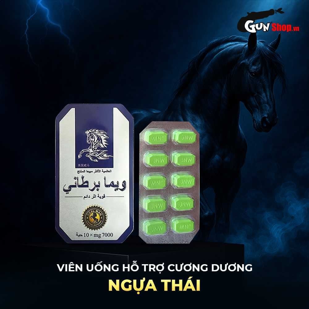 Viên uống hỗ trợ cương dương, tăng cường sinh lý Ngựa Thái - Hộp 10 viên