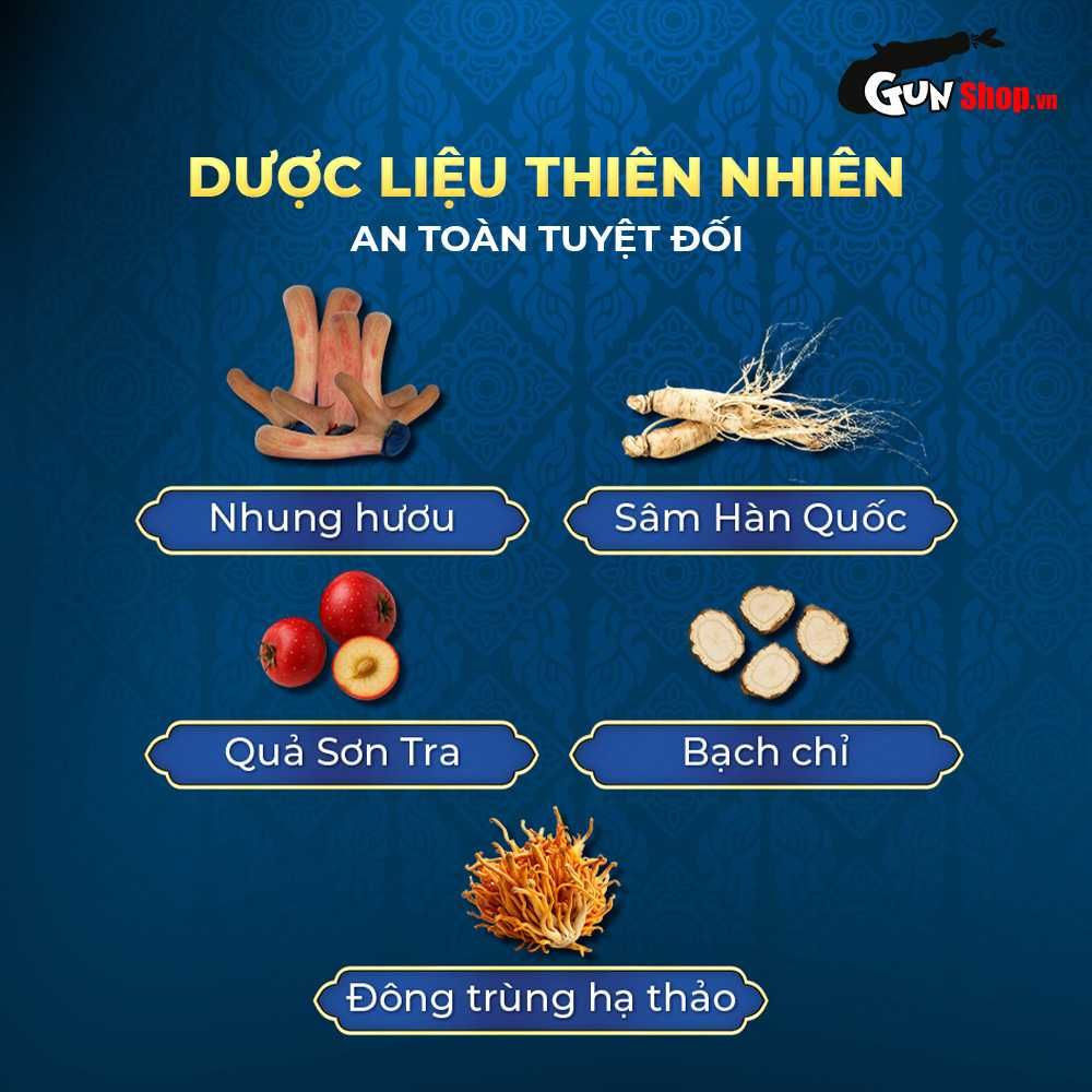 Viên uống hỗ trợ cương dương, tăng cường sinh lý Ngựa Thái - Hộp 10 viên