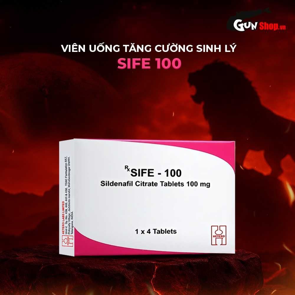 Viên uống hỗ trợ cương dương, tăng cường sinh lý Sife 100 - Hộp 4 viên
