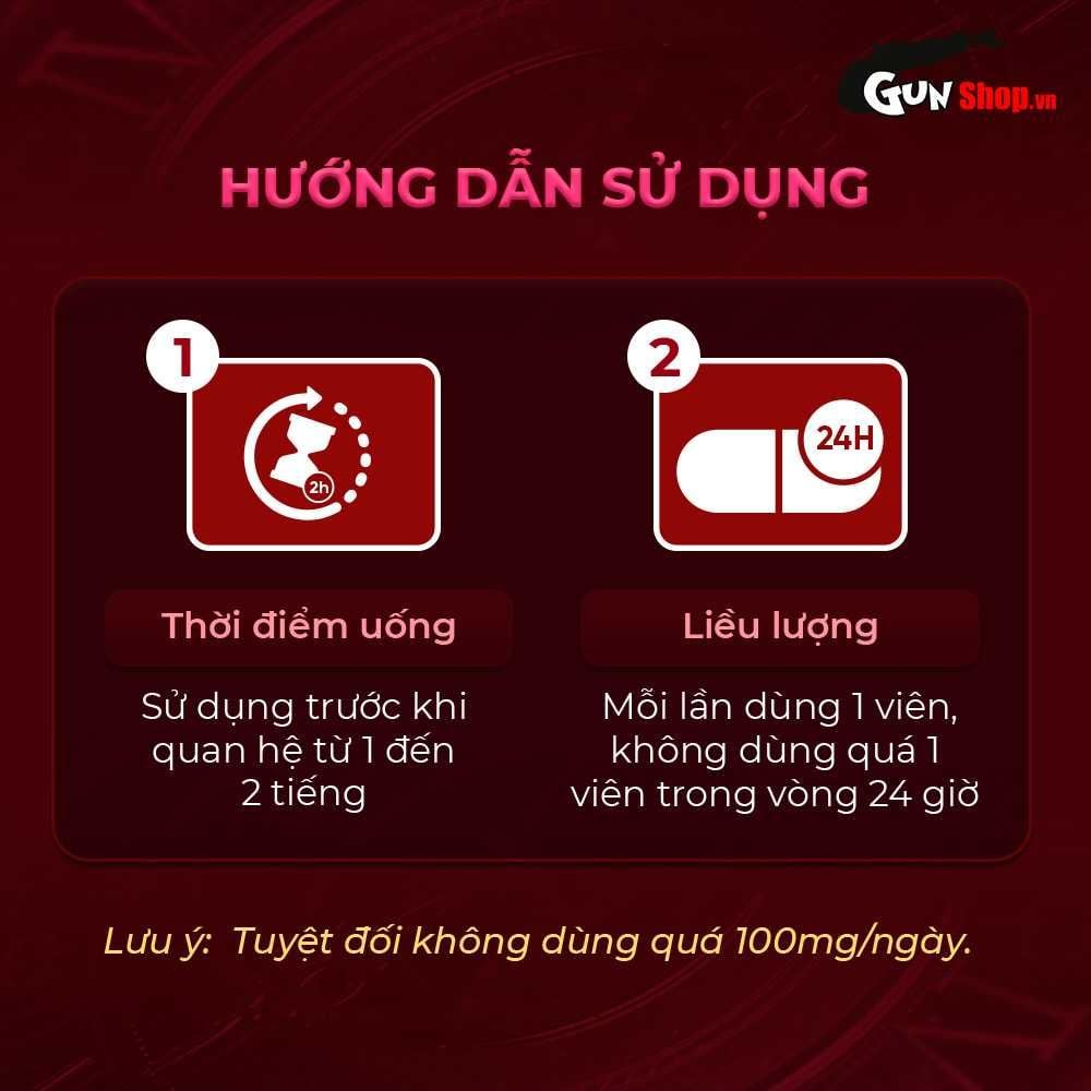Viên uống hỗ trợ cương dương, tăng cường sinh lý Sife 100 - Hộp 4 viên