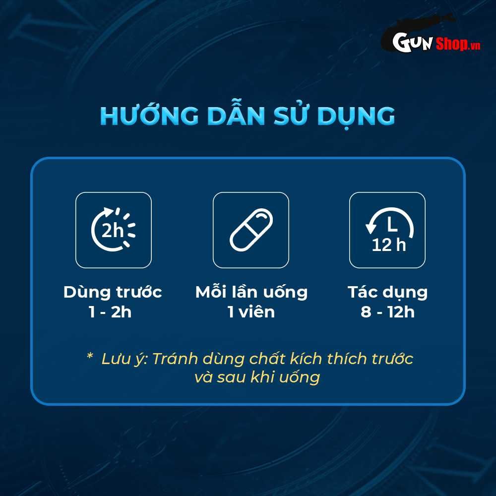 Viên uống Powergra Quick hỗ trợ cương dương, tăng cường sinh lý - Hộp 4 viên