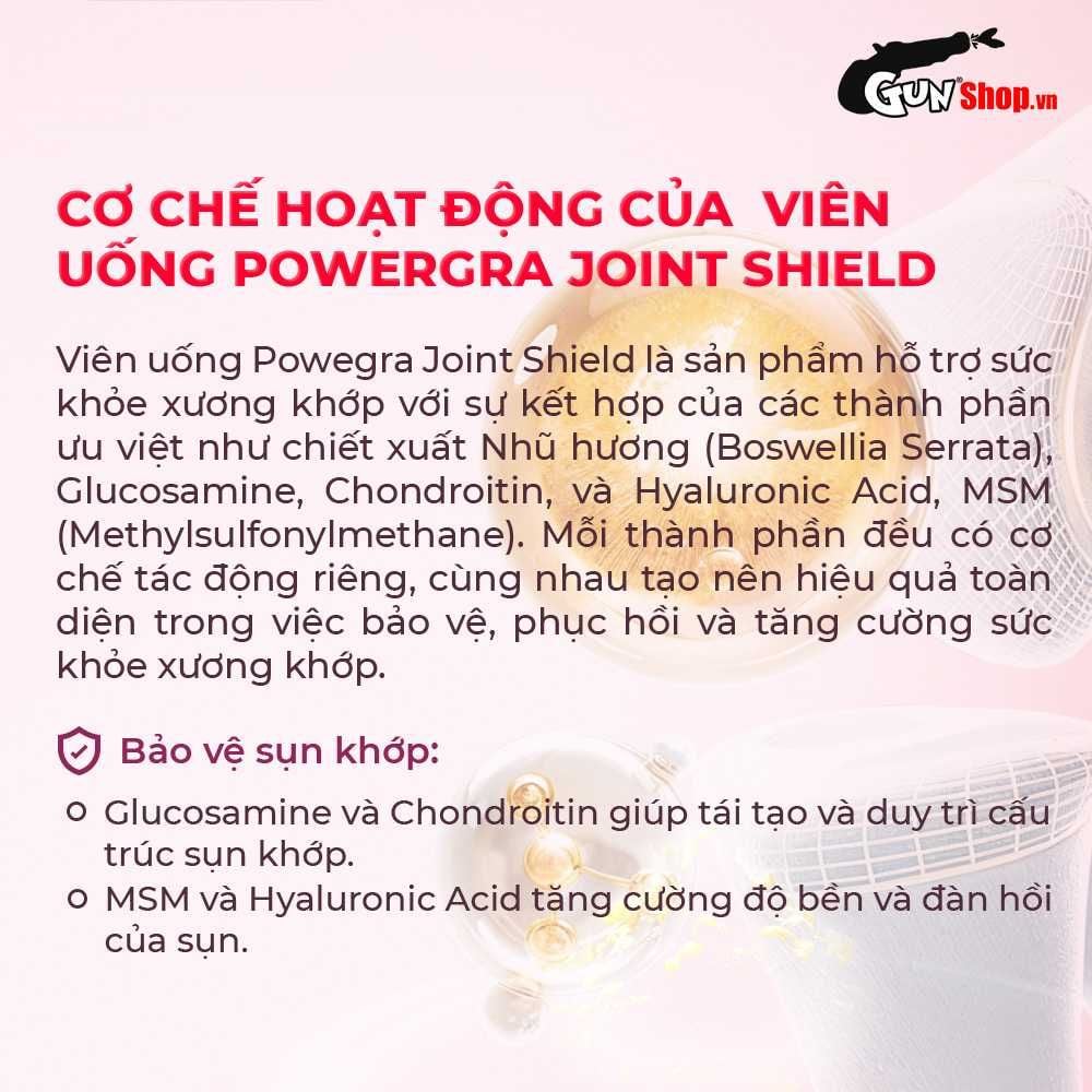 Viên uống hỗ trợ xương khớp Powergra Joint Shield - Hộp 60 viên