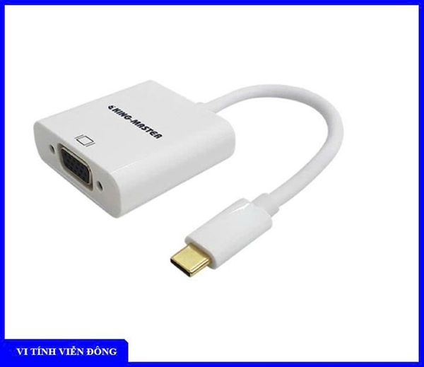 Cáp chuyển Type C --> VGA KINGMASTER KY- V007S (BH 03 Tháng)
