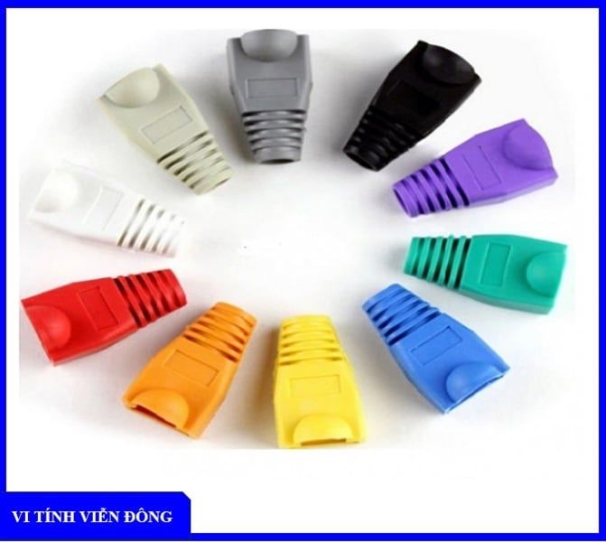 Đầu bọc UTP CAT5 PUDI (Bảo vệ đầu mạng RJ45) - Vàng / Xanh dương / Đỏ / Xanh lá