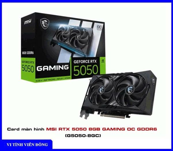 Card màn hình ( VGA ) MSI RTX 5050 8GB GAMING OC GDDR6 (G5050-8GC)