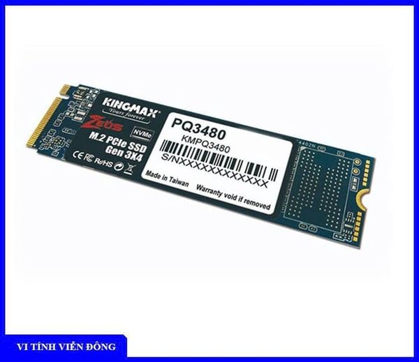 Ổ cứng SSD 1TB Kingmax PQ3480 (Zeus M.2 PCIe - Gen3x4) - ( Đọc: 2500MB/s - Ghi: 2100MB/s )
