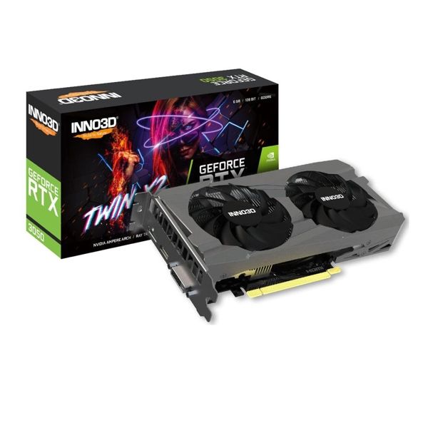 Card màn hình INNO3D RTX 3050 Twin X2 V2 6GB GDDR6