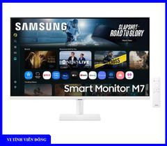 Màn hình LCD thông minh 32 inch 4k Samsung Vision AI LS32FM701UEXXV (31.5 inch, UHD, VA, 60Hz, Wifi, BT, remote, trắng) - (IME)