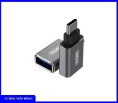 Đầu chuyển OTG từ Type C 3.1 --> USB Unitek Y- A025CGY hỗ trợ Windows/Mac OS/Android (xám)