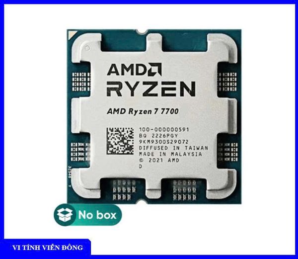 CPU AMD Ryzen 7 7700 Tray (8 nhân 16 luồng, 40MB, 65W, AM5)