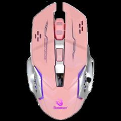 Chuột Gaming Bosston BS12 Led USB Màu Hồng