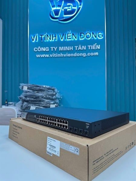 Thiết bị Switch DrayTek Vigor P2282x Layer 2+ (24 Gigabit POE _SFP+ 10G)