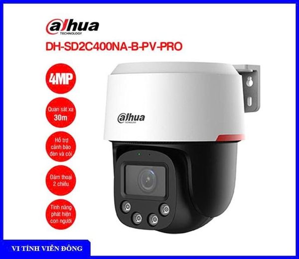 Camera IP PT 4MP DAHUA DH- SD2C400NA -B-PV-PRO