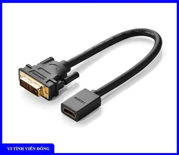 Cáp chuyển DVI 24+1 --> HDMI âm Ugreen 20118