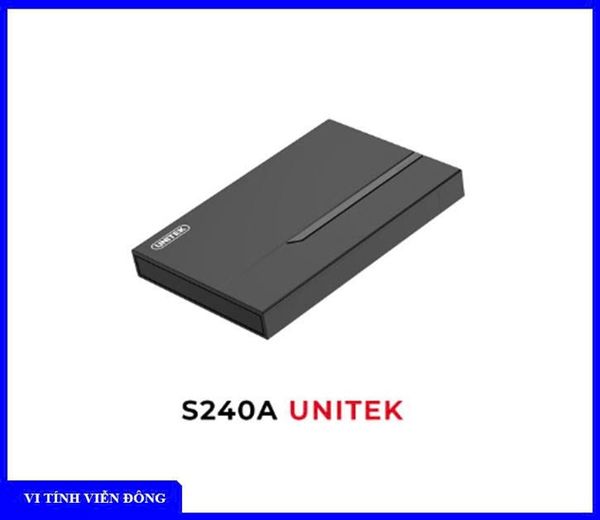 Box ổ cứng SSD sata 3 S240A Unitek (Micro B --> Usb / Type C 5.0G)