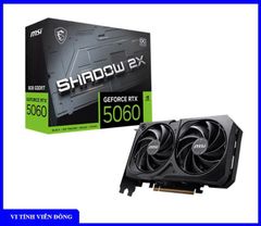 Card màn hình VGA NVIDIA GeForce RTX 5060 MSI SHADOW 2X OC | 8GB GDDR7, 3840 CUDA, 550W