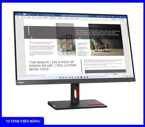 Màn hình LCD 27 inch Lenovo ThinkVision S27i-30 63DFKAR4WW (27 inch - IPS - FHD - 100Hz - 4ms) - (HDMI + VGA, Dây HDMI)