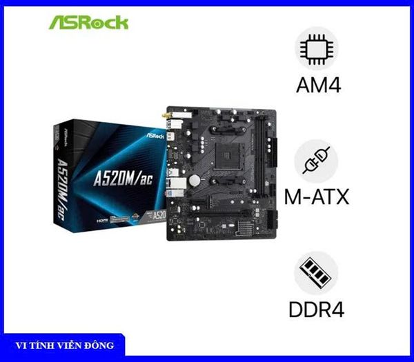 Mainboard ASRock A520M/AC DDR4