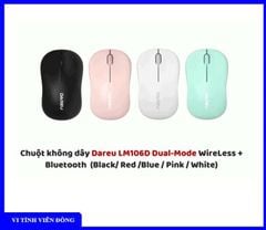 Chuột không dây Dareu LM106D Dual-Mode WireLess + Bluetooth (Màu đen)