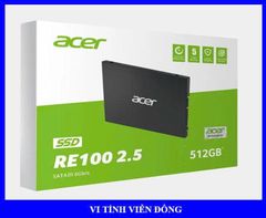 Ổ cứng SSD 512GB Acer RE100 Sata III ( Đọc 560MB/s - Ghi 520MB/s)