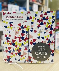 Cáp mạng Golden Link Plantium UTP 5E Trắng/Cam lẻ