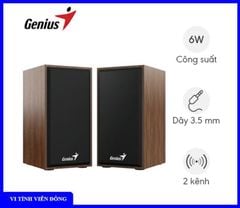 Bộ loa Genius SP-HF180 vân gỗ (USB + Jack 3.5, công suất 3W x 2)