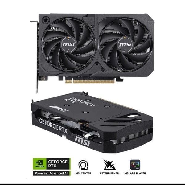 Card màn hình MSI RTX 5050 8GB Shadow 2X OC GDDR6 (G5050-8S2C)