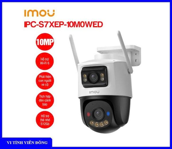 Camera Wifi ngoài trời 10MP iMOU IPC- S7XEP -10M0WED ( camera 2 mắt 5MP x 2)