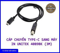 Cáp máy in Type C UNITEK C4089BK (3M)