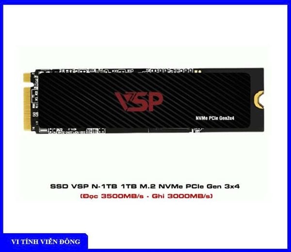Ổ cứng SSD VSP N-1TB 1TB M.2 NVMe PCIe Gen 3x4 (Đọc 3500MB/s - Ghi 3000MB/s)