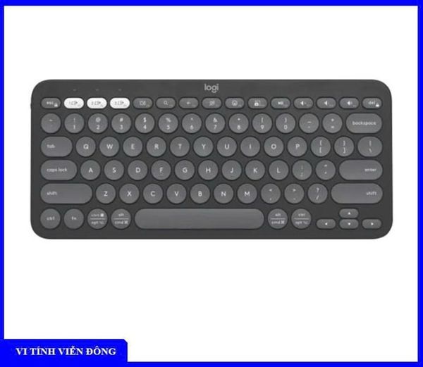 Bàn phím không dây Bluetooth Logitech Pebble KEYS 2 K380s màu đen 920-011753