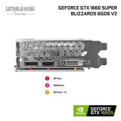 Card màn hình Unika GTX 1660 Super Blizzards 6GB V2 (White)