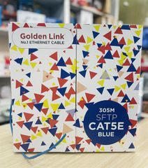 Cáp mạng Golden link 4pair SFTP cat 5e xanh dương ( có chống nhiễu ) - Lẻ